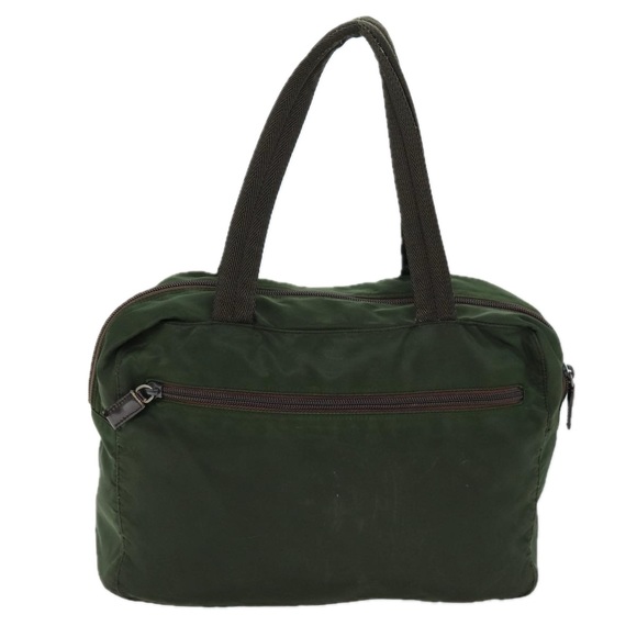 PRADA Hand Bag Nylon Khaki Auth ac2986 - Picture 2 of 16